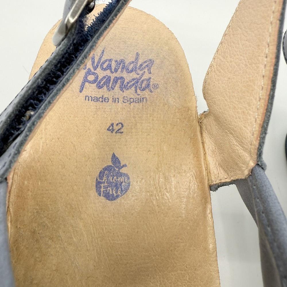 Wanda Panda Women Tamina 42 Leather Wedge‎ Sandals US 11 Spain Comfort - Picture 11 of 11